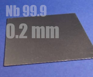 Niobfolie 0,2 mm