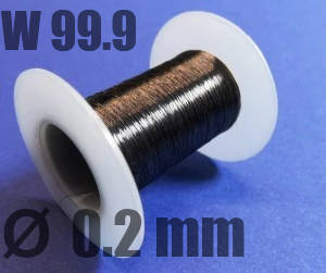 Wolframdraht Ø 0,2 mm