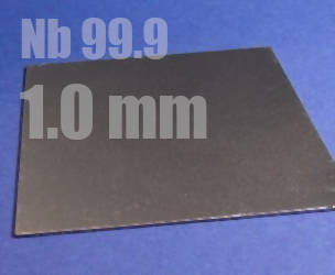 Niobblech 1 mm